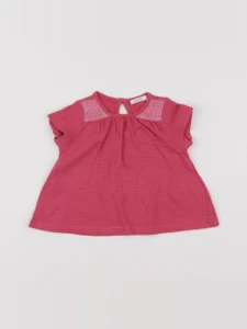 Boutchou - tee-shirt rose - 6 mois
