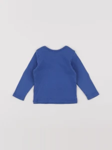 Bonton - tee-shirt bleu - 6 mois