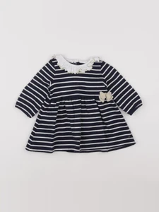 Petit Bateau - robe bleu - 6 mois