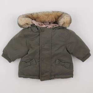 Vertbaudet - manteau vert, rose - 3 mois