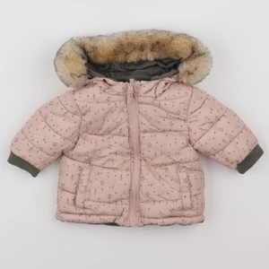 Vertbaudet - manteau vert, rose - 3 mois
