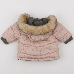 Vertbaudet - manteau vert, rose - 3 mois