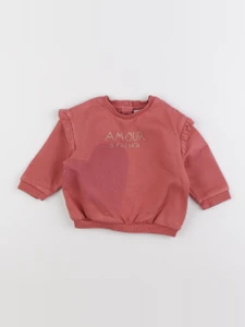 Tape à l'oeil - sweat rose - 9 mois