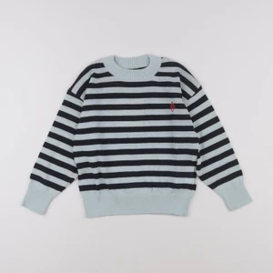 The animals observatory - Pull Stripes Bull Bleu - 10 ans