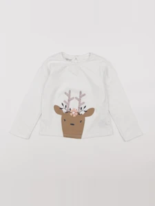 Vertbaudet - tee-shirt blanc, or - 36 mois