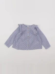 Vertbaudet - blouse bleu - 2 ans