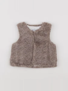 Vertbaudet - gilet marron - 3 ans