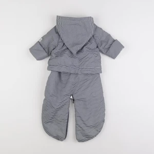 Petit Bateau - combi-pilote pantalon amovible bleu, blanc - 6 mois