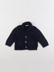 Boutchou - gilet bleu - 9 mois