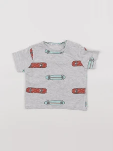 Boutchou - tee-shirt gris - 6 mois