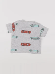 Boutchou - tee-shirt gris - 6 mois