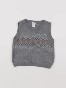 H&M - pull gris - 9/12 mois