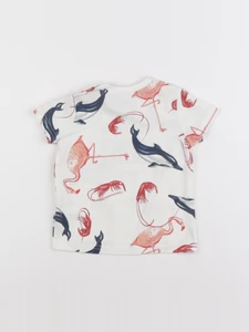 IKKS - tee-shirt blanc, rouge - 12 mois