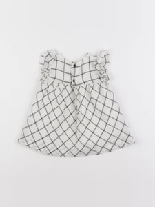 Lola Palacios - robe blanc, noir - 6 mois