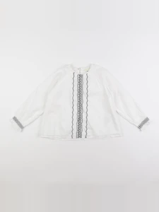 Vertbaudet - blouse blanc, noir - 6 ans