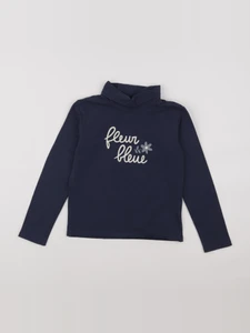 Vertbaudet - sous-pull bleu - 8 ans