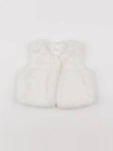 Boutchou - gilet blanc - 6 mois