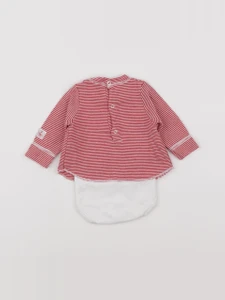 Petit Bateau - body tee-shirt rouge - 1 mois
