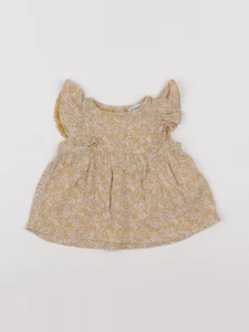 Vertbaudet - blouse jaune - 12 mois