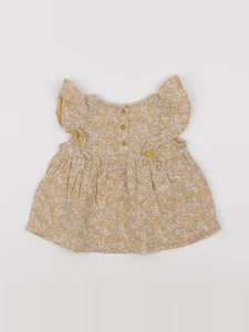 Vertbaudet - blouse jaune - 12 mois