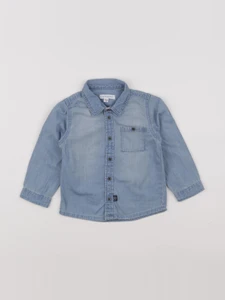 Vertbaudet - chemise bleu - 24 mois