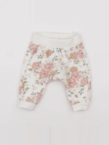 H&M - sarouel blanc, rose - 3 mois