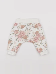 H&M - sarouel blanc, rose - 3 mois