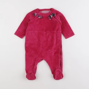 Natalys - pyjama velours rose - 6 mois