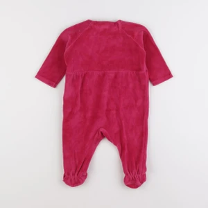 Natalys - pyjama velours rose - 6 mois