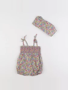 Boutchou - combinaison multicolore - 6 mois