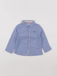 Vertbaudet - chemise bleu - 24 mois
