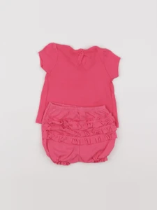 Petit Bateau - pyjama coton rose - 3 mois