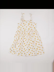 Vertbaudet - robe jaune, blanc - 12 ans