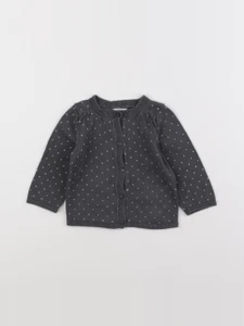 Vertbaudet - gilet gris - 12 mois