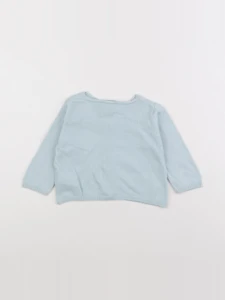Vertbaudet - gilet bleu - 12 mois