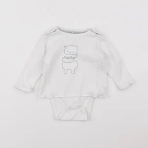 Vertbaudet - body tee-shirt blanc - 6 mois