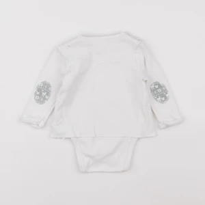 Vertbaudet - body tee-shirt blanc - 6 mois