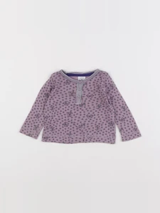 Petit Bateau - tee-shirt violet - 6 mois