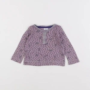 Petit Bateau - tee-shirt violet - 6 mois