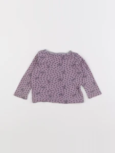 Petit Bateau - tee-shirt violet - 6 mois