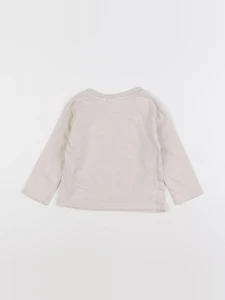 Zara - tee-shirt beige - 12/18 mois