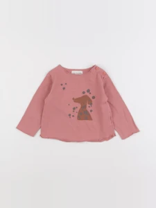 Arsène et les pipelettes - tee-shirt rose - 12 mois