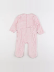 Vertbaudet - pyjama velours rose - 9 mois