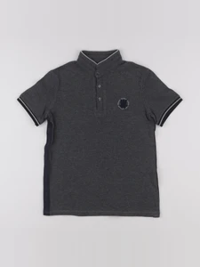 IKKS - polo imprimé au dos gris - 10 ans