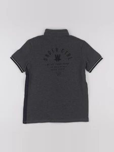 IKKS - polo imprimé au dos gris - 10 ans