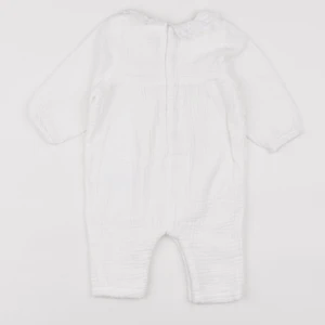 Vertbaudet - combinaison doublé blanc - 3 mois