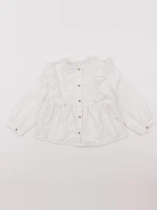 Tape à l'oeil - blouse blanc - 24 mois