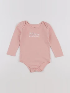 Vertbaudet - body rose - 18 mois