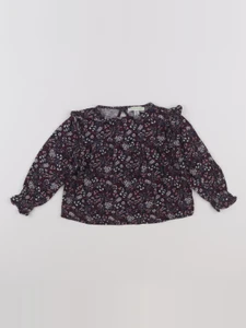 Vertbaudet - blouse bleu, violet - 2 ans