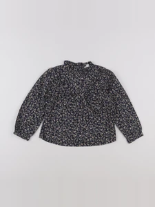 Vertbaudet - blouse bleu, beige - 4 ans